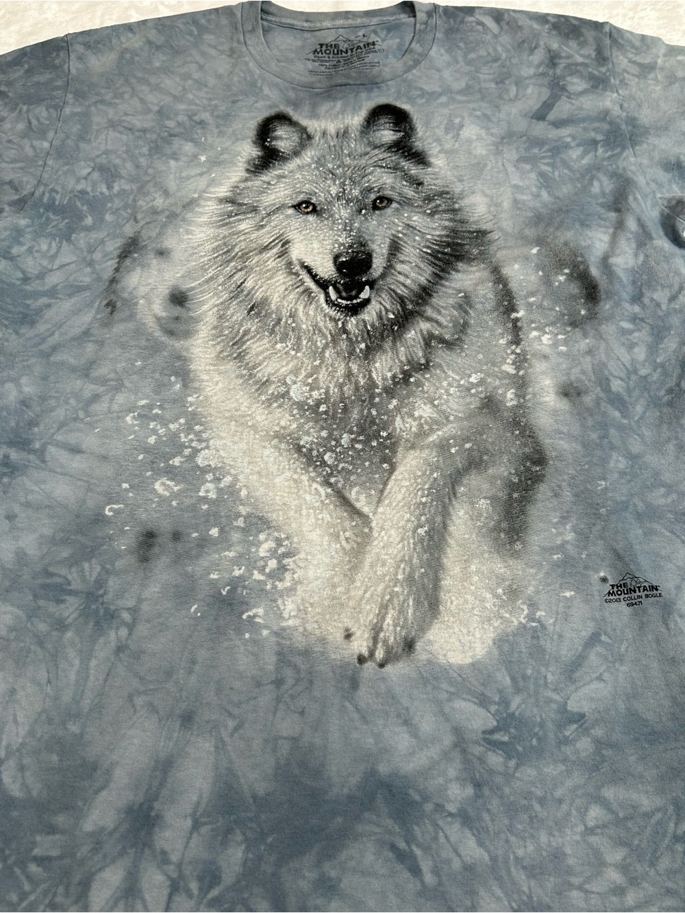 The Mountain White Wolf Long Sleeve Size Large - Picture 4 of 8
